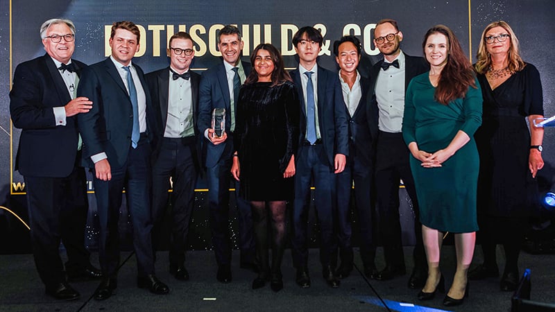 Group image at the Euromoney Awards for Excellence