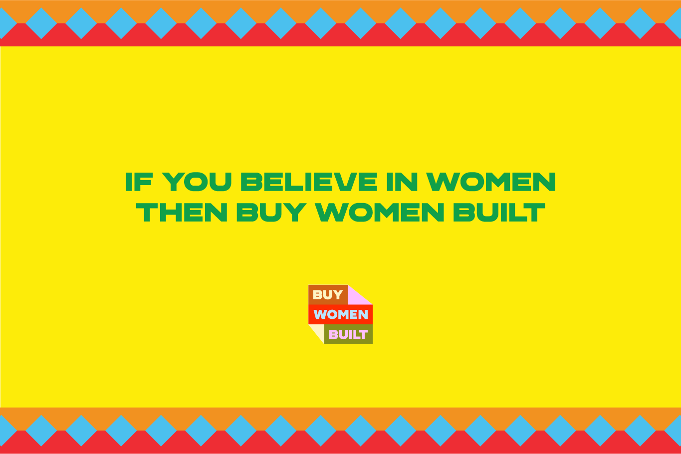 Image showing Buy Women Built pattern with quote